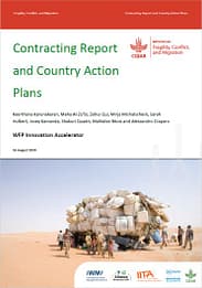 WFP Innovation Accelerator: contracting report and country action plans (11/12/2024) 