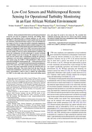 Low-cost sensors and multitemporal remote sensing for operational turbidity monitoring in an East African wetland environment (12/31/2024) 