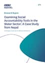 Examining social accountability tools in the water sector: a case study from Nepal (8/20/2021) 