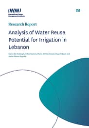 Analysis of water reuse potential for irrigation in Lebanon (09/02/2022) 