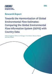 Towards the harmonization of global environmental flow estimates: comparing the Global Environmental Flow Information System (GEFIS) with country data (02/08/2024) 