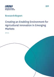 Creating an enabling environment for agricultural innovation in emerging markets (04/10/2025) 