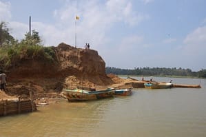illegal mining along maha oya