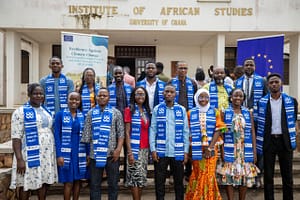 Group photo of REACH-STR graduates during the graduation ceremony in March 2025 in Accra, Ghana. Photo: CliqNii Multimedia for IWM
