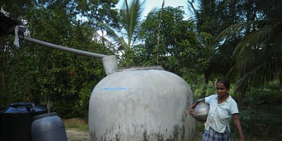 Built water storage Sri Lanka