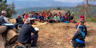 Participatory risk and impact assessment of the Airadi Dalit Basti water supply system, Ward 02, Mahabu Rural Municipality, Nepal. Photo: Binaya Raj Shrestha