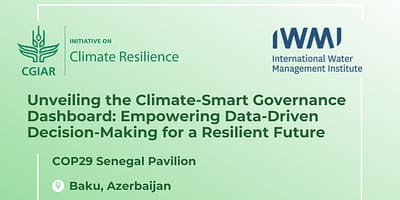 Data for decision making via the Climate-Smart Governance dashboard