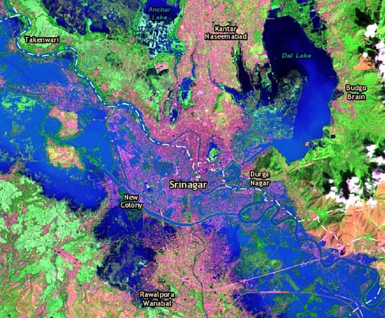 Srinagar-map