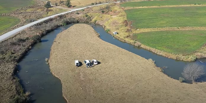 e-flows mapping with drones