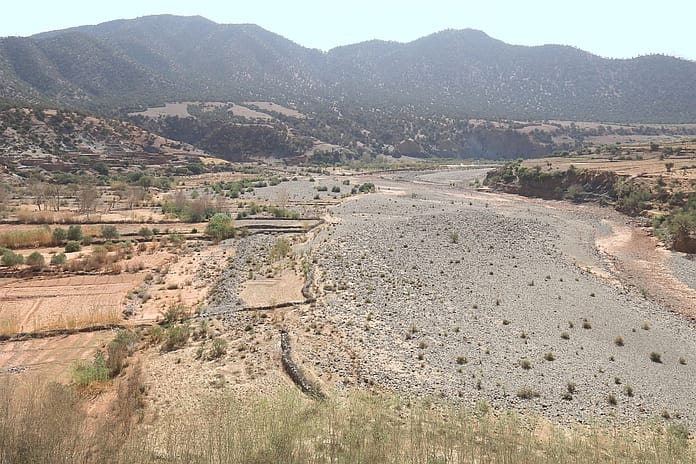 Dried out agricultural land in the Amizmiz region in Morocco. Photo: Pierre Restoul / IWMI
