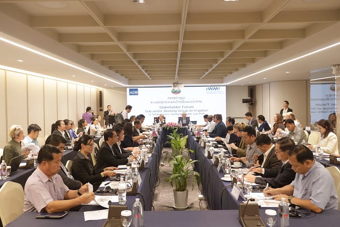 The annual meeting of the Sub-sector Working Group on Irrigation in Vientiane, Lao PDR. Photo: IWMI
