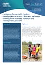 Catalyzing farmer-led irrigation development in Africa: vision and pathways drawing from business, research and development practices. Adaptive Innovation Scaling - Pathways from Small-scale Irrigation to Sustainable Development (07/31/2024) 