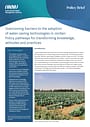 Overcoming barriers to the adoption of water-saving technologies in Jordan: policy pathways for transforming knowledge, attitudes and practices (04/01/2025) 