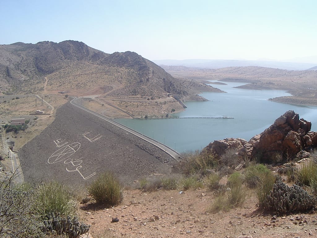 Youssef Ben Tachfine dam in Souss Massa, Morocco. Photo credit: Wikimedia Commons