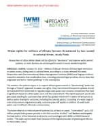 Water rights for millions of African farmers threatened by law rooted in colonial times, study finds