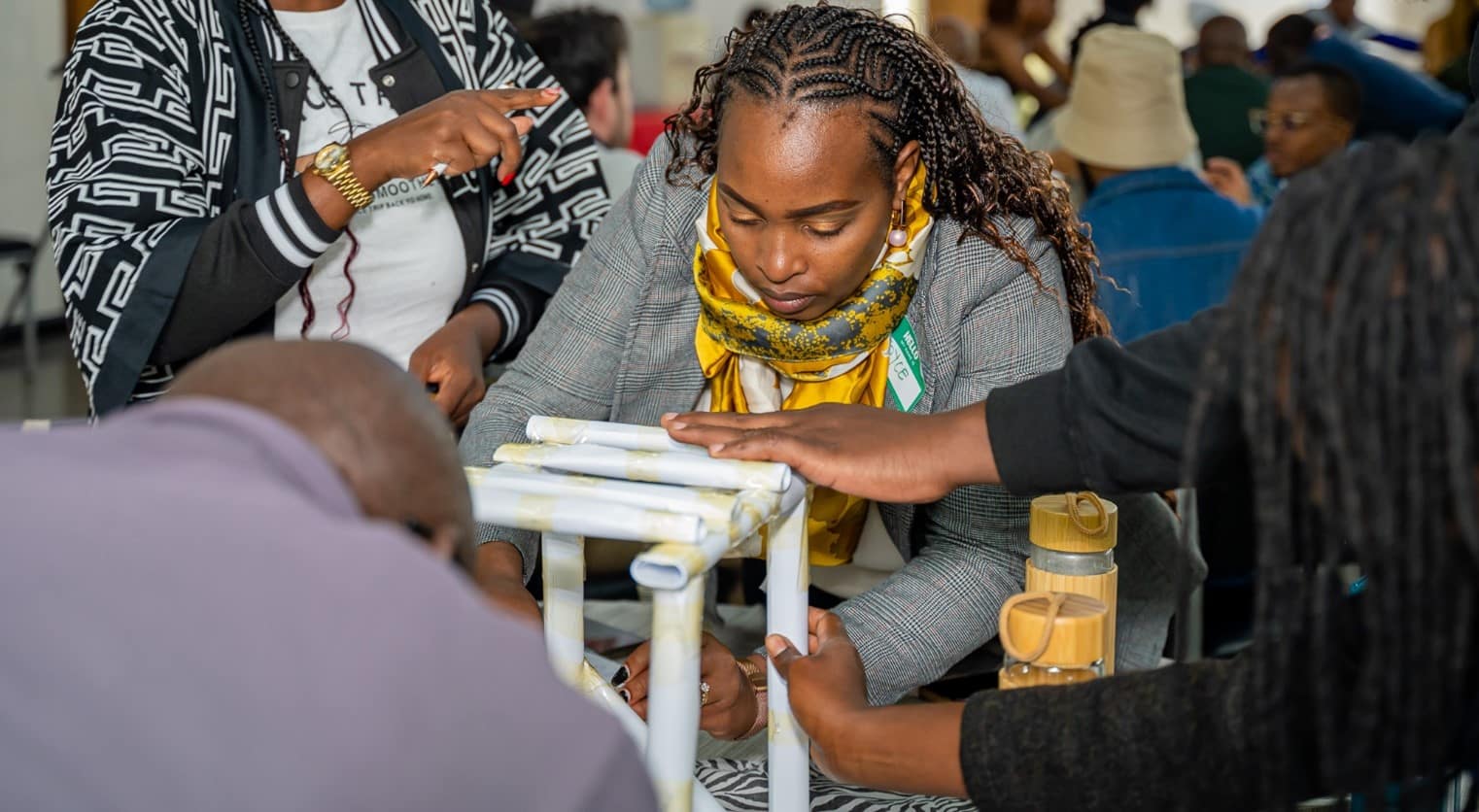 Team building activity at the Bootcamp. Photo: Agritech4Kenya