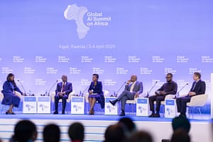 Plenary discussion at the first Global AI Summit on Africa, Kigali, Rwanda.
