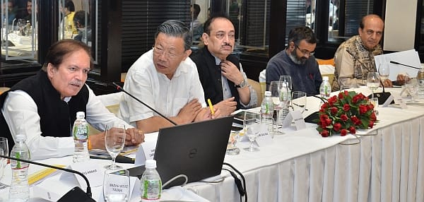 Tushaar Shah speaking to Members of Indian Parliament