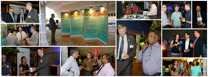 At the launch of the 'Water in Sri Lanka' exhibition and cocktail reception