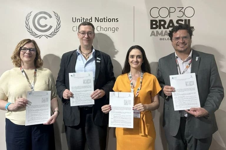 The Water Resilience Tracker team signed a memorandum of understanding with Brazil to advance subnational collaboration. Photo: IWMI